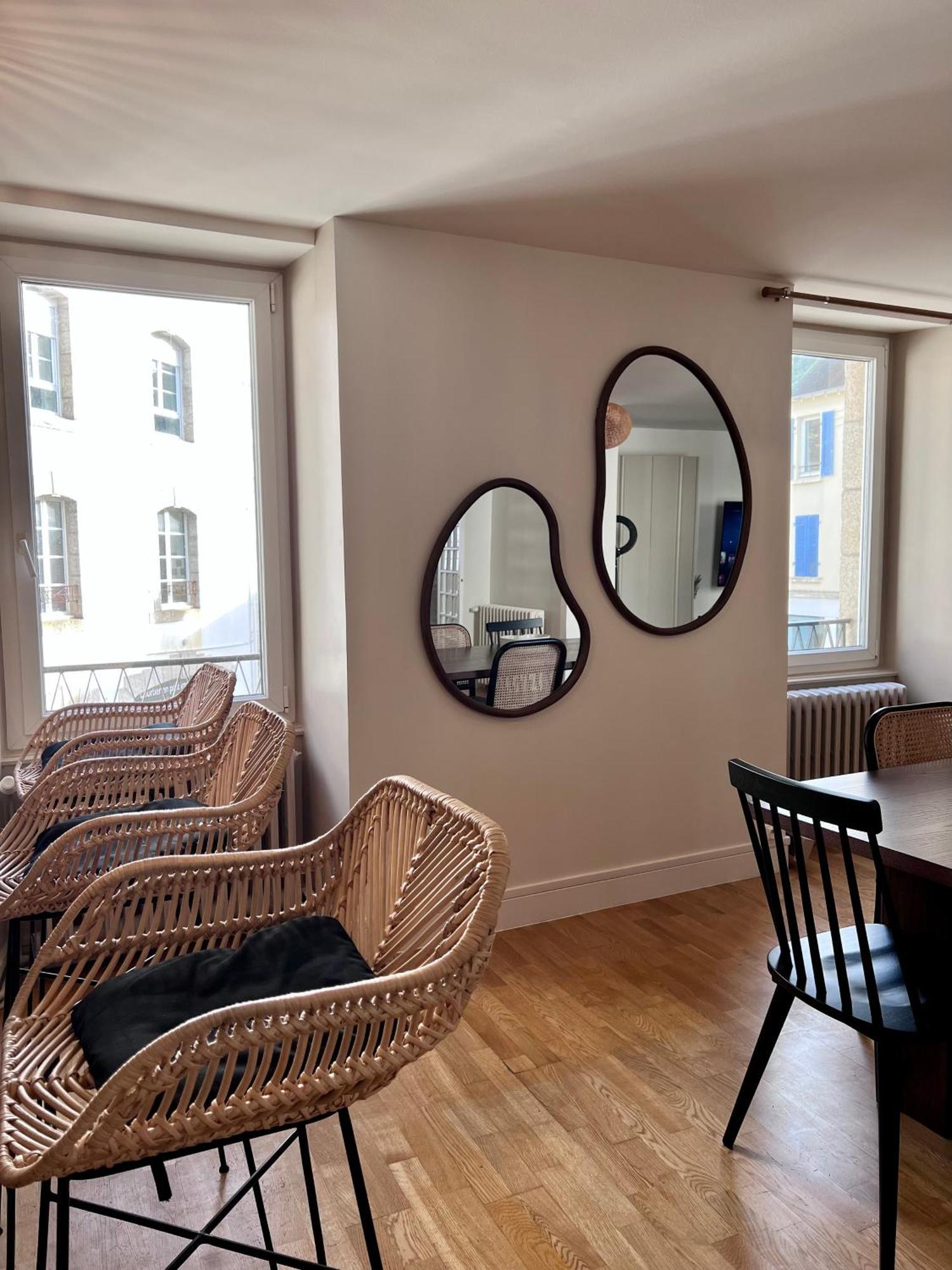 Grand Appartement Ultra Moderne Plein Centre, Plage A Pieds, Avec Parking Concarneau Eksteriør billede